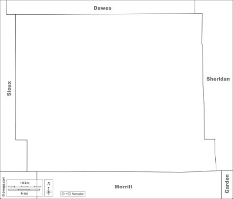 Condado De Box Butte Mapa Gratuito Mapa Mudo Gratuito Mapa En Blanco