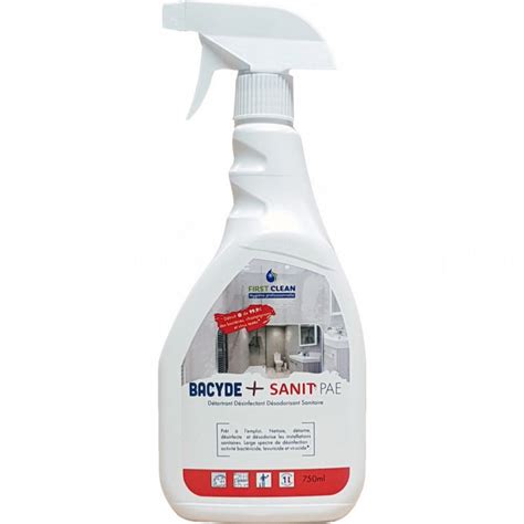 Nettoyant D Sinfectant Sanitaire Bacyde Sanit Pae Spray Ml