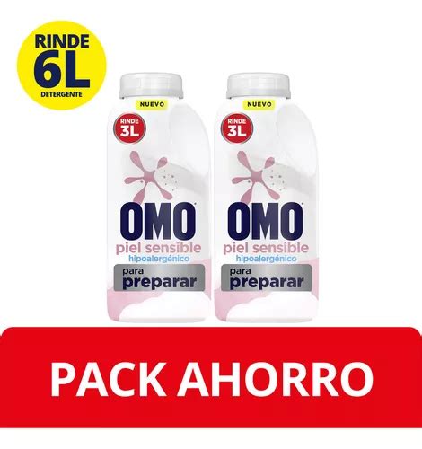 Pack Omo Piel Sensible L Quido Para Diluir Ml X Cuotas Sin Inter S