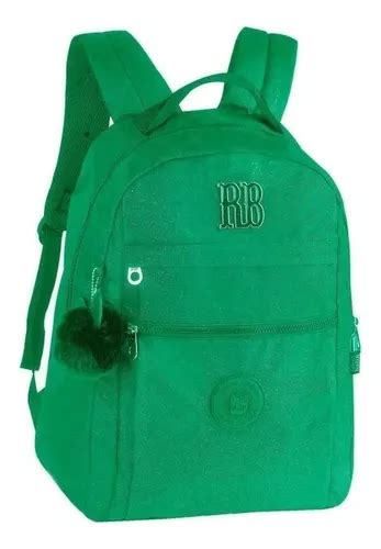 Mochila Costas Juvenil Rebecca Bonbon Glitter Rb 2081 Verde MercadoLivre