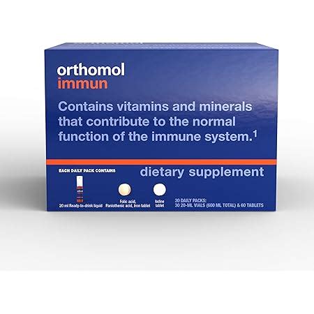 Amazon Orthomol Immun Vial Immune Support Supplement Day