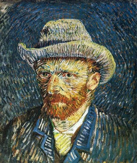 8 Vincent Van Gogh Self Portrait With Felt Hat 1887 Van Gogh