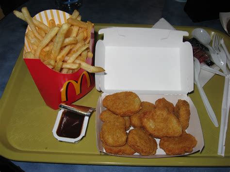 McDonald's: French fries, chicken McNuggets and barbeque sauce