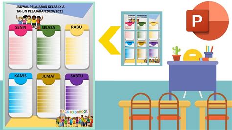 Cara Membuat Jadwal Pelajaran Di Power Point Dan Print Ukuran Karton