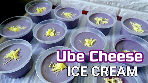 Ube Cheese Ice Cream Ube Ice Cream Recipe Youtube