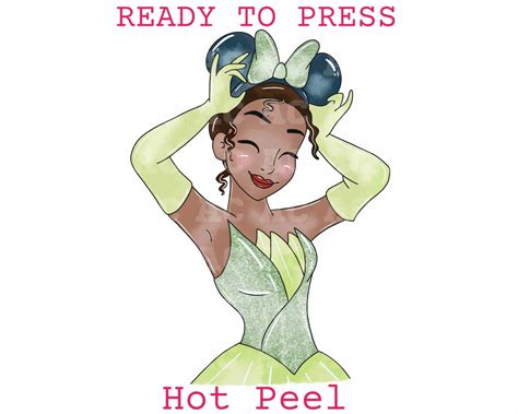 Tiana Disney Princess Dtf Transfer Print Disney Dtf Ready To Etsy