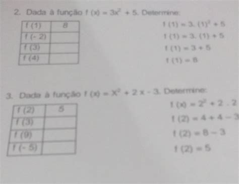 3 Dada à Função F X X2 2x 3 Determine F 2 5 F X 2² 2 2