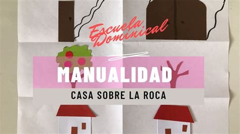 Manualidad Casa Sobre La Roca Manualidades En Casa Manualidades Rocas