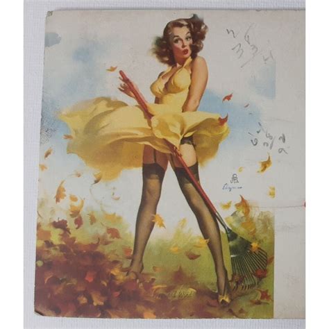 Brown And Bigelow Gil Elvgren Wayward Wind Advertising Etsy