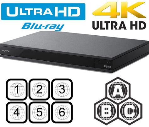 Sony Ubp X800m2 4k Uhd All Region Free Blu Ray Dvd Player Zone Abc