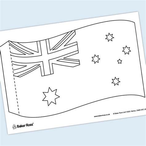 Australian Flag craft activity guide | Baker Ross