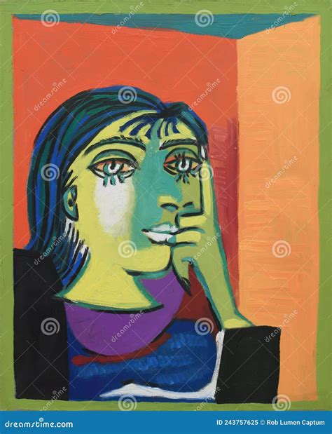 1937 Portrait Von Dora Maar Paris By Pablo Picasso Redaktionelles Bild Illustration Von