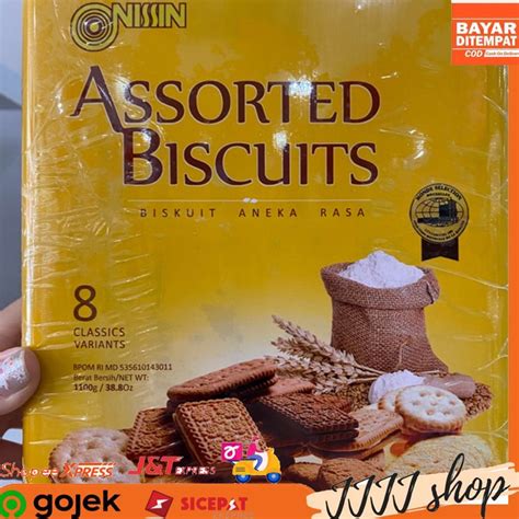 Jual Nissin Assorted Biscuits 8 Classics Biskuit Kaleng 1100gr Shopee