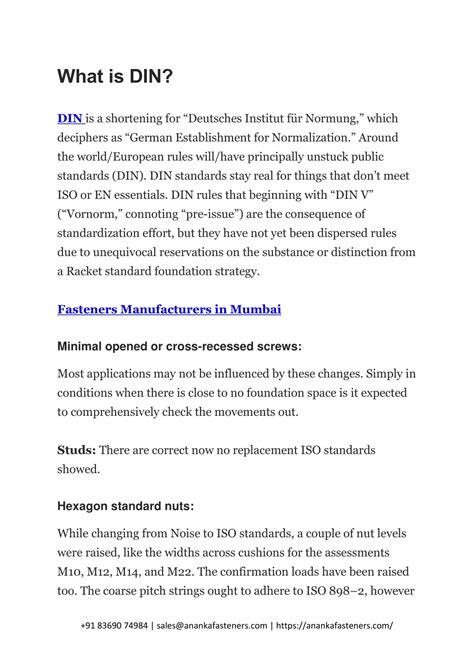 PPT - What is DIN PowerPoint Presentation, free download - ID:11975323