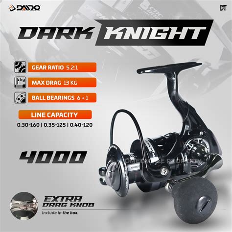 Reel Daido DARK KNIGHT 1000 2000 3000 4000 Power Handle REEL DAIDO