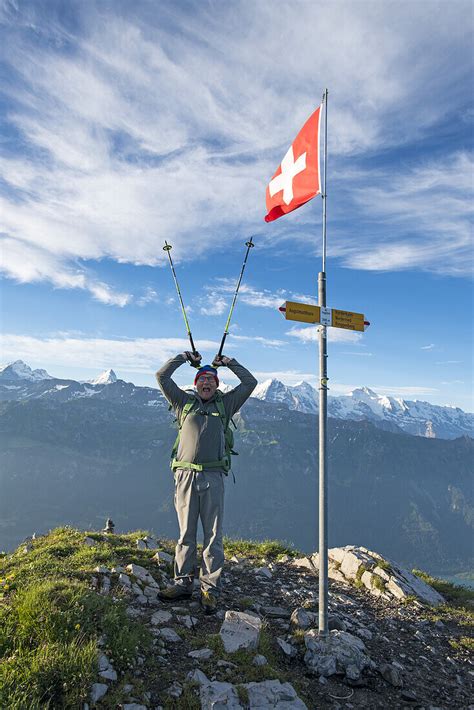 Wanderung Mit Biwak Auf Dem Hardergrat Bild Kaufen 71023577