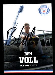 Ben Voll Autogrammkarte Hansa Rostock 2020 21 Original Signiert EBay