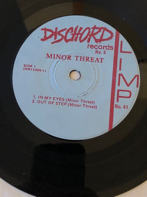 Minor Threat Vinyl Record 4 Light Blue Rare