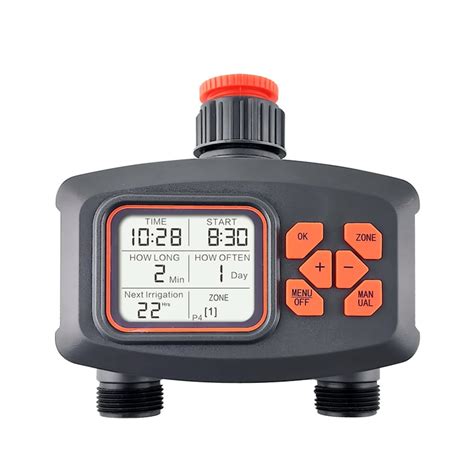 Goolrc Water Timer For Garden Hose Smart Sprinkler Timer 2 Outlets Large Lcd Screen