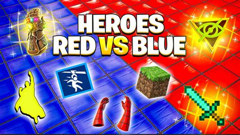 🦸‍♂️ Crazyy Red Vs Blue Heroes 3119 1128 3371 By Denex Fortnite Creative Map Code Fortnitegg