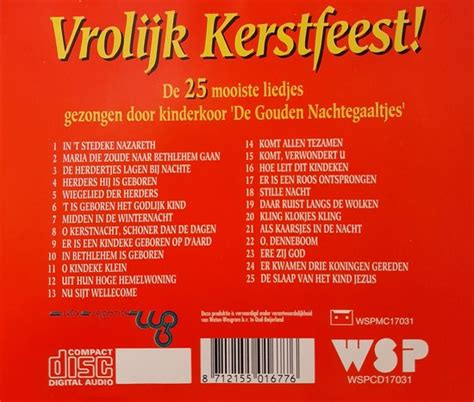 Cd Various Vrolijk Kerstfeest De Mooiste Liedjes Kinderkoor