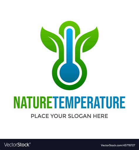 Nature temperature logo template this design use Vector Image