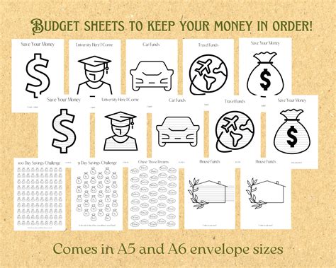 money tracker sheets saving sheets budget binder sheets saving