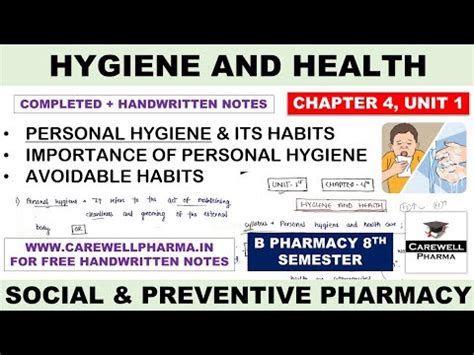 Hygiene And Health Chapter Unit Social And Preventive