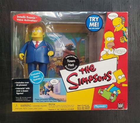 | The Simpsons Town Hall Mayor Quimby Intell-Tronic Playmates Sealed ...