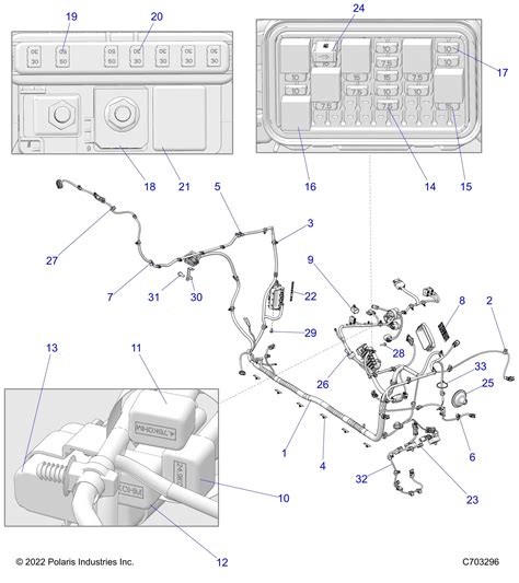 ELECTRICAL WIRE HARNESS CHASSIS POUR RZR PRO R SPORT PREMIUM R01 202