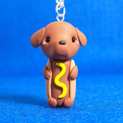 Hot Dog Dachshund Chibi Necklace Perros Salchicha Salchichas Y