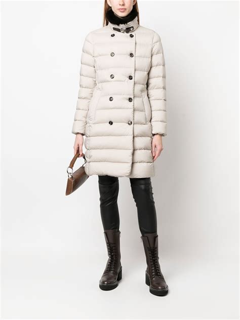 Moorer Longan Double Breasted Padded Coat Farfetch