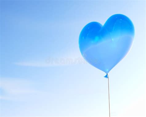 Blue Heart Shaped Balloon Stock Illustration Illustration Of Greeting