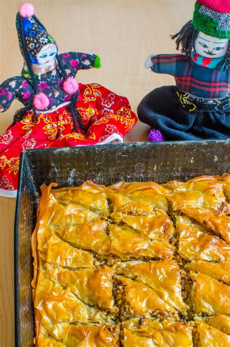 Baklava Hecho En Casa De La Nuez Imagen De Archivo Imagen De Medio