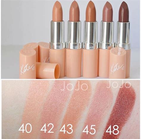 Rimmel Kate Moss Nude Collection Lipstick Swatches Rimmel Lipstick