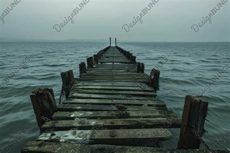 Haunting Abandoned Pier Generate Ai