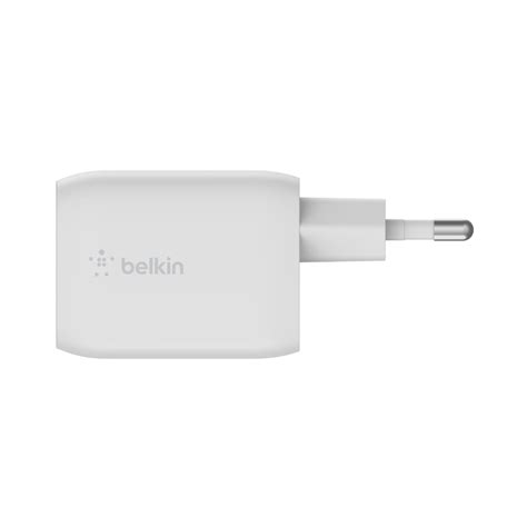 Belkin Chargeur Secteur Double Port USB C GaN Avec Technologie PPS 65 W