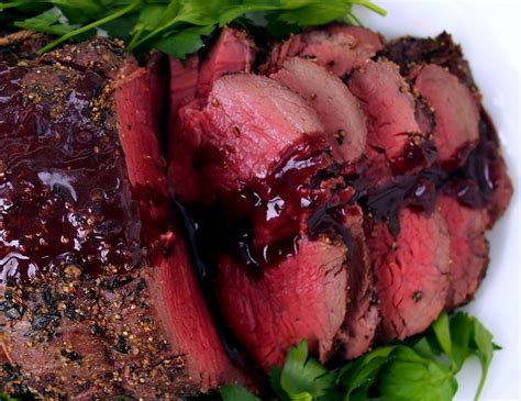 Spice Rubbed Roasted Beef Tenderloin With Red Wine Sauce The Weathered Grey Table