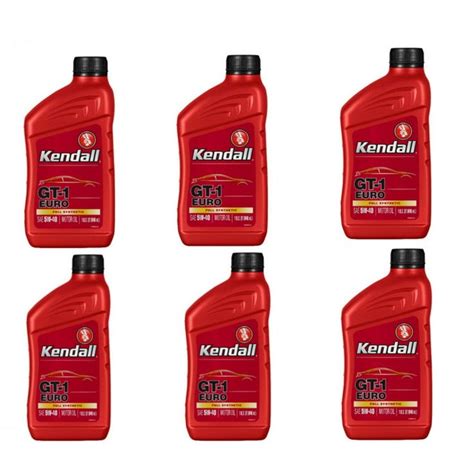 Kendall 5w40 Euro Full Synthetic Motor Oil Gt1 Max With Liquid Titanium