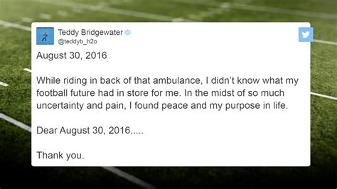 Teddy Bridgewater reflects on knee injury from four years ago