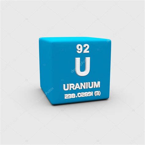 Uranium Atomic Number symbol — Stock Photo © sciencepics #75754767