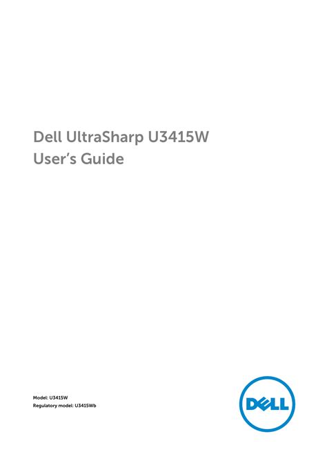 Dell UltraSharp 34 Curved Monitor User Manual | 69 pages | Original mode