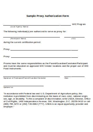 Proxy Form Fill Out And Sign Printable Pdf Template Signnow Off