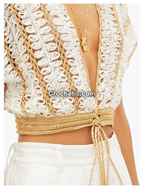 summer crochet crop top