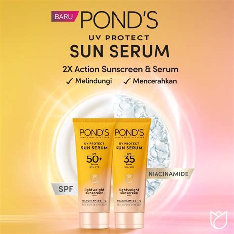 Jual Ponds Uv Protect Sun Serum Spf Spf Pa Uva Uvb