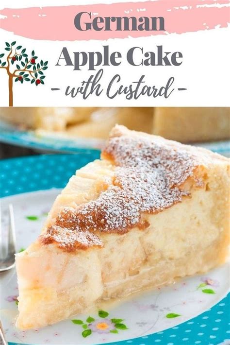 German Apple Custard Cake With Creme Fraiche Recipe Apple Cake