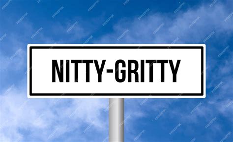 Premium Photo Nitty Gritty Road Sign On Sky Background