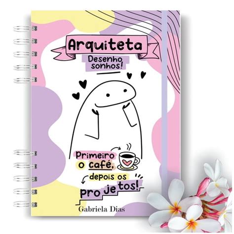 Caderno Personalizado Flork Arquitetura Arquiteta Produtos Elo7