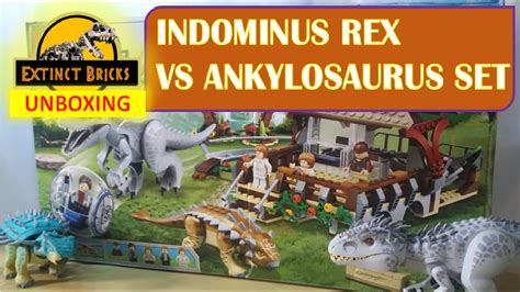 Indominus Rex Vs Ankylosaurus Set Lego Compatible Figure Youtube