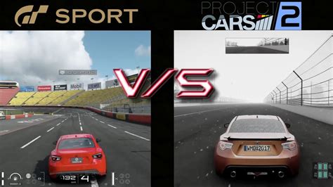 GRAN TURISMO SPORT VS PROJECT CARS 2 TOYOTA GT86 YouTube